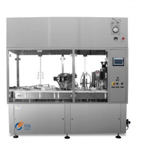 High speed filling stoppering machine